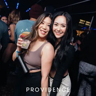 two women at a party