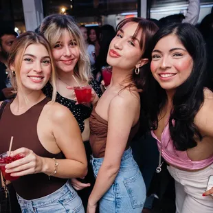 a group of women at a party