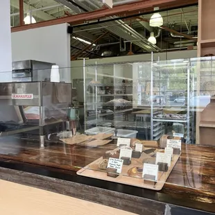 Inside counter area