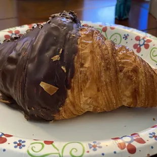 Amazing espresso pastry cream filled croissant!