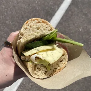 Pesto sandwich