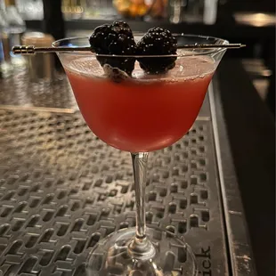 Delicious blackberry daiquiri.
