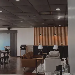 the interior of a coffee shop