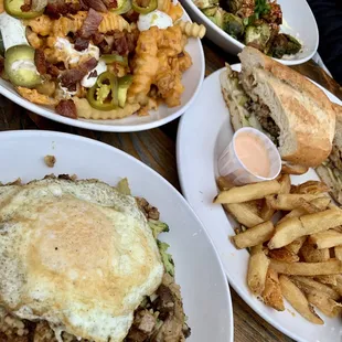 plates of food on a table