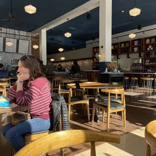 Inside seating area