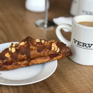 Strawberry almond croissant