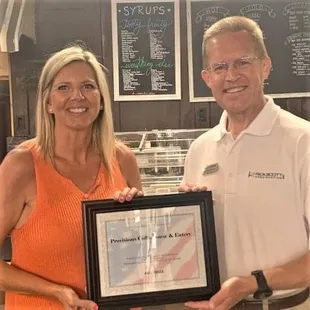 Thank you PC Chamber for the honor of Business of the Month!