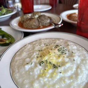 a plate of rice and vegetables