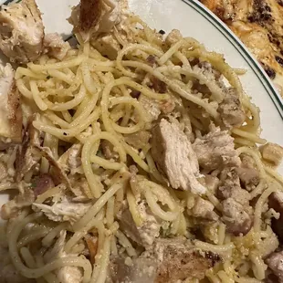 Carbonara with chicken added