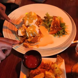 Crab cake Eggs Benedict