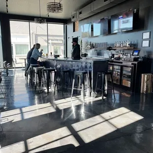 a man sitting at the bar