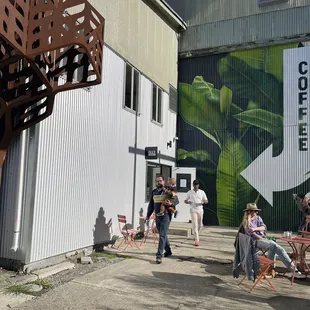 The entrance