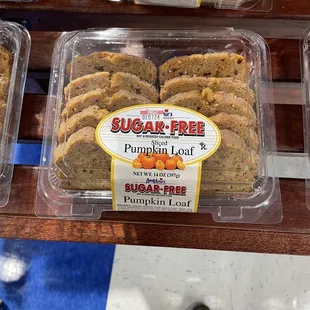 They have sugar free options in the bakery. I found this pumpkin bread, cupcakes, and angel food cake