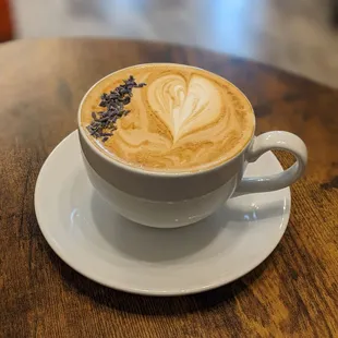 Lavender latte