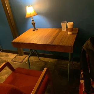 Desk under the stairs