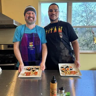 Sushi making class.