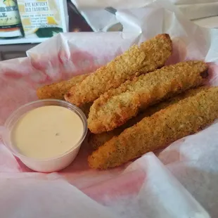 Fried pickles are delicious