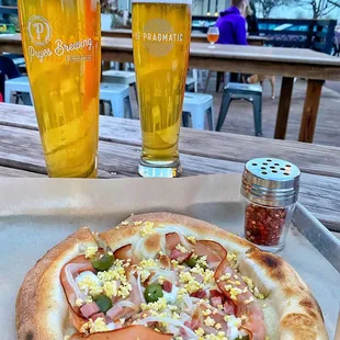 Patio beers &amp; pizza