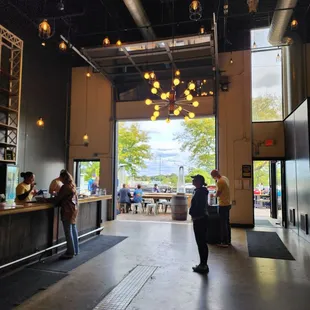 the inside of a brewery