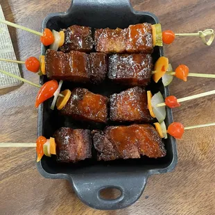 Pork belly and pickles