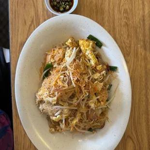 a plate of food on a table