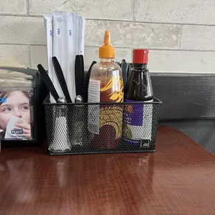 Utensils at every table