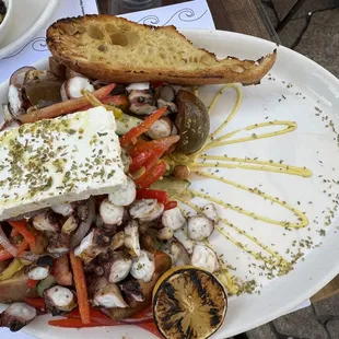 Grilled Octopus Horiatiki