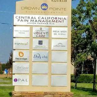 This is the sign you'll see from Brimhall, turn in right before this and stay to right and all the way to the back!