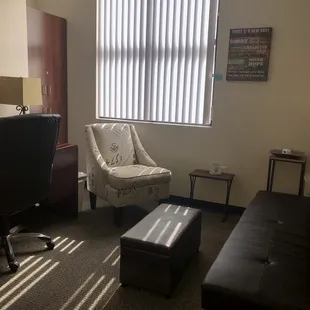 Therapy office.