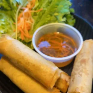 Pork&amp; veggie spring rolls