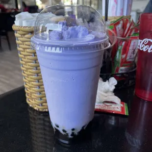 4E. TARO SMOOTHIE with boba