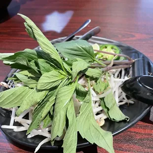 Basil was a bit wilted but fine