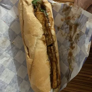 6B. STIR-FRIED TOFU SANDWICH- BANH MI CHAY