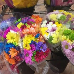 a variety of flowers