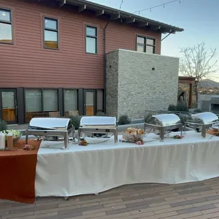 Wedding Buffet Setup