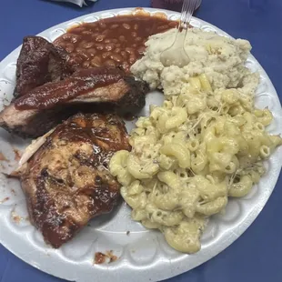a plate of food