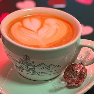 Strawberries &amp; Cream White Mocha
(Valentine&apos;s Day 2025 seasonal beverage)