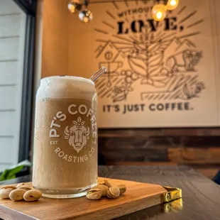 Pistachio Ice Cream Latte (Summer 2024 seasonal beverage)