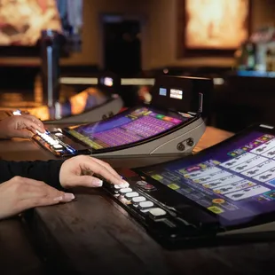 two people playing a casino game