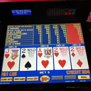 Not crowded here on Saturday night so I tried my luck