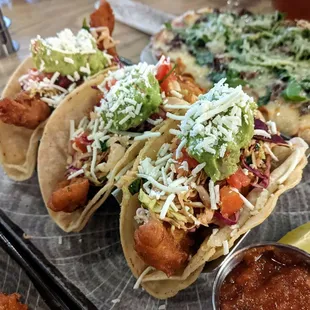 09/03/22 Crispy Fish Tacos - Chipotle Slaw, Guacamole, Cheddar Cheese, Pico de Gallo