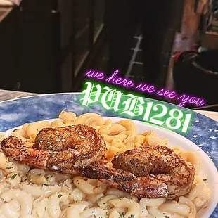 Cajun shrimp mac and cheese