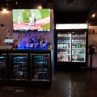 View from sitting at the bar