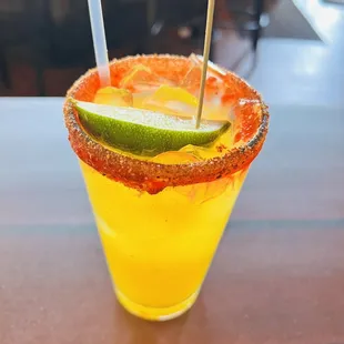 Mango Margarita on the rocks