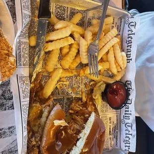 Pulled pork sandwich