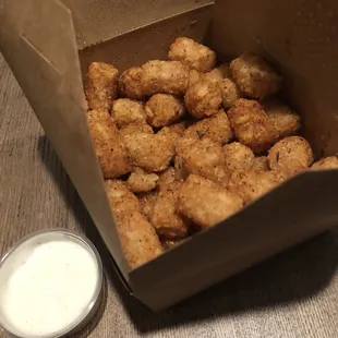 Cajun tots and house made ranch