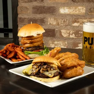 Unicorn Burger &amp; Mushroom Swiss Burger