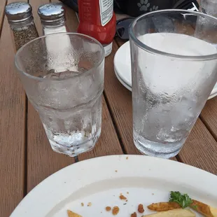 Round two of vodka soda lime had no lime and no straw.  We thought was the water we asked for 3x