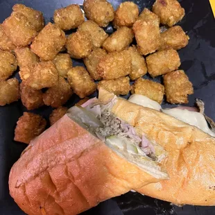 Cuban with tots