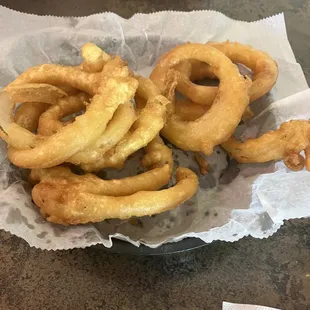$13 for onion rings..comes out to $1.25 per onion ring